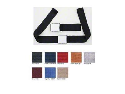 Corvette Seat Belts, Factory Style, Replacement, 1956-1962 (Convertible)