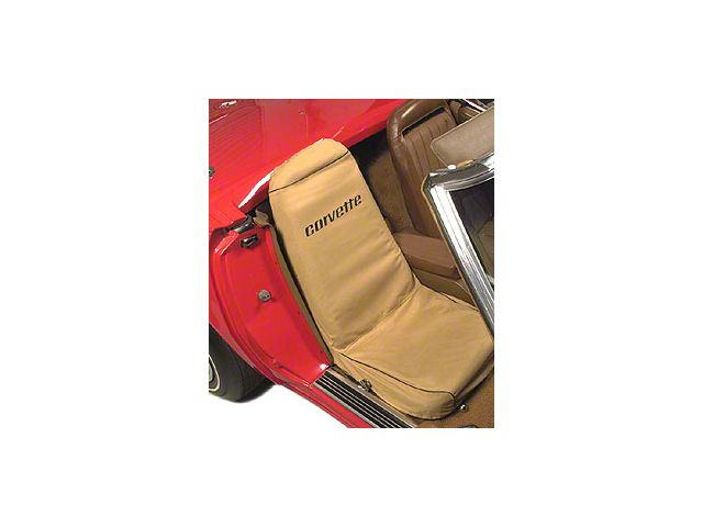 Corvette Seat Saver Slipcovers, Tan, Covercraft, 1968