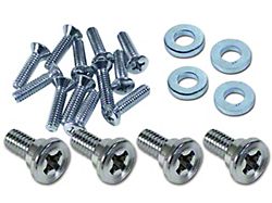 Seat Side Hardware Kit; Chrome (63-67 Corvette C2)