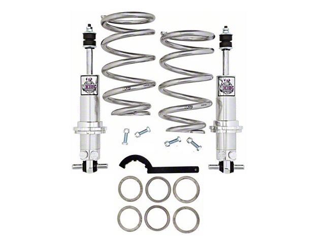 Corvette Shark Bite Front Coilover Susp. Kit, Double Adjustable Shocks, Small Block, 1963-1982