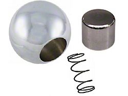 Shifter Knob Kit, Automatic Transmission, Chrome (65-82 Corvette C2 & C3)