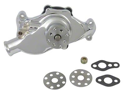 Short Style Water Pump; Chrome (55-82 Small Block V8 Corvette C1, C2 & C3)