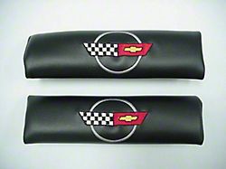 Shoulder Strap Pads with C4 Logo; Black (Universal; Some Adaptation May Be Required)