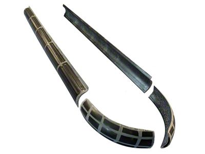 Side Exhaust Cover Heat Shields; Fiberglass (65-67 Corvette C2)