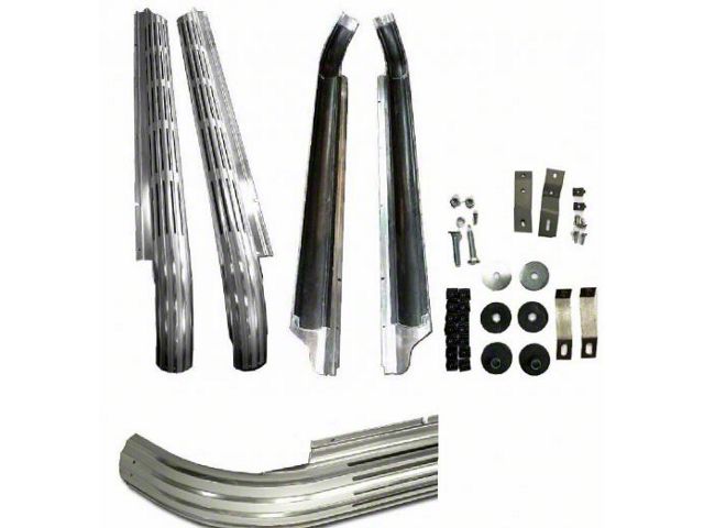 Corvette Side Exhaust Kit, Small Block, With Aluminized 2 Pipes, 1965-1967