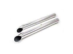 Sidemount Header Side Tubes; Silver Ceramic (63-82 Corvette C2 & C3)