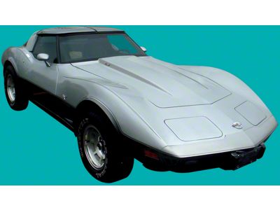Silver Anniversary Stripe Kit; Silver (1978 Corvette C3)