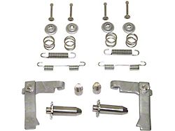 Parking Brake Hardware Kit with Install Tool; Stainless Steel (65-82 Corvette C2 & C3)