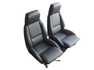 Standard Front Bucket Seat Upholstery Kit; Vinyl (84-93 Corvette C4 w/o Sport Seats)