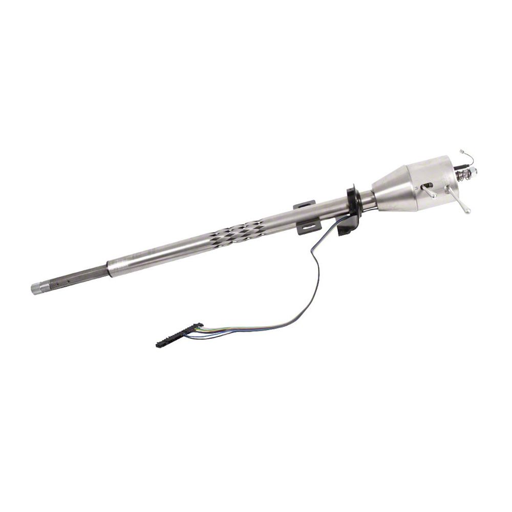 Ecklers Steering Column, Milled Stainless, Collapsible, 196768