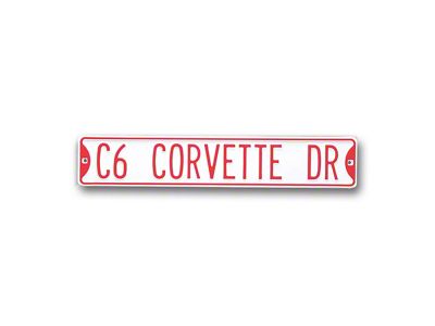Corvette Street Sign With C6 Corvette Drive