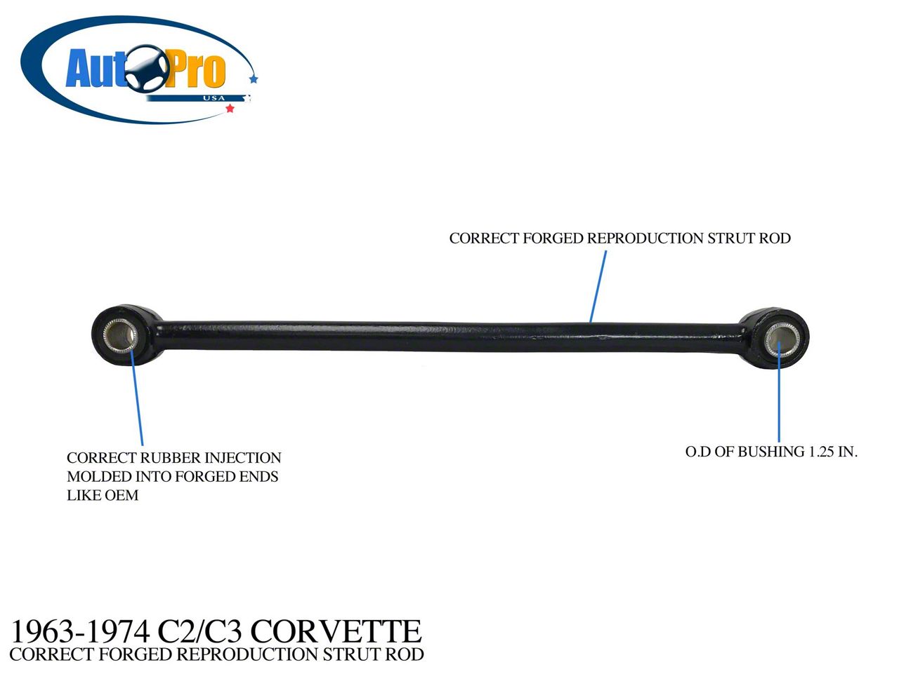 Ecklers Strut Rod (63-74 Corvette C2 & C3)