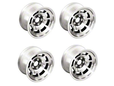 Reproduction Aluminum Wheel Set,Black Center, 67-92