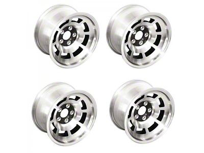 Corvette-Style Reproduction Aluminum Wheel Set With Black Center, 1949-1954