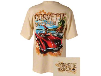 Corvette T-Shirt, Men's, Corvette C1 Beach Club