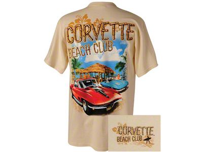 Corvette T-Shirt, Men's, Corvette C2 Beach Club