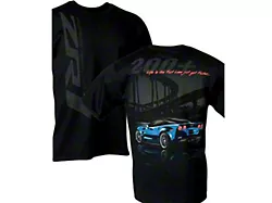 Corvette T-Shirt, Men's, Corvette ZR1 Fast Lane With Blue Car