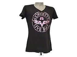 Corvette T-Shirt, Women's, Corvette Postage Seal