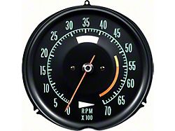 Tachometer with Green Markings; 5500 Red Line (68-71 Corvette C3)