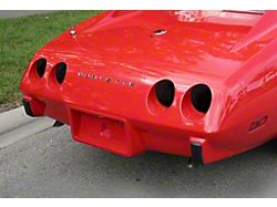 Tail Light Covers with Rubber; Smoked (80-82 Corvette C3)