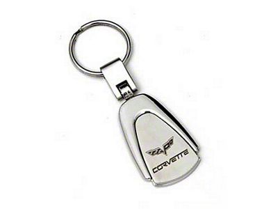 Corvette Teardrop Key Chain With C6 Logo