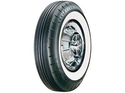 Corvette Tire, 6.70/15 With 2-1/4 Wide Whitewall, Goodyear, 1959-1961 (Convertible)