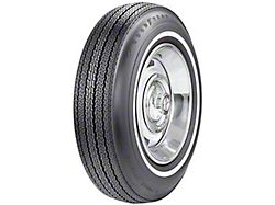 Corvette Tire, 7.75/15 With 7/8 Wide Whitewall, Power Cushion, Goodyear, 1965