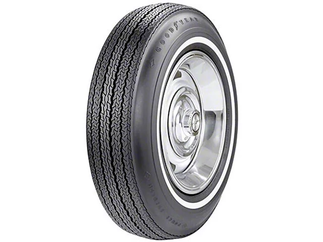 Corvette Tire, 7.75/15 With 7/8 Wide Whitewall, Power Cushion, Goodyear, 1965