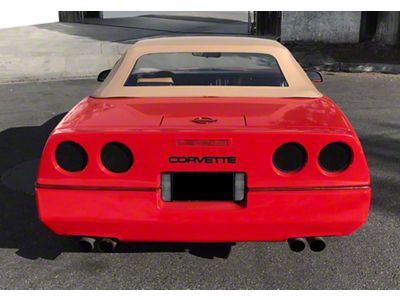 Turn Signal Covers; Carbon Fiber Look (84-90 Corvette)