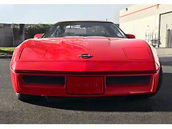 Turn Signal Covers with Rubber; Clear (84-90 Corvette C4)