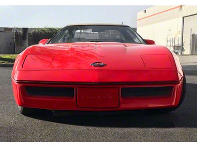 Turn Signal Covers with Rubber; Clear (84-90 Corvette C4)