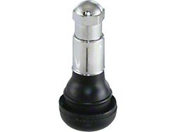 Corvette Universal Valve Stem Rubber With Chrome Sleeve And Cap