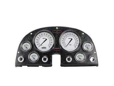 Corvette Updated Classic Instruments Gauge Kit, Classic White Series, 1963-1967