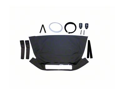 Vinyl Convertible Top Kit; Black (1953 Corvette C1 Convertible)