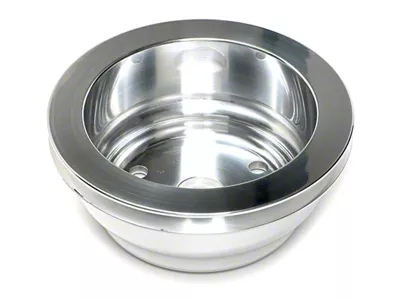 Water Pump Pulley; 1-Groove; Polished Aluminum (76-85 Small Block V8 Corvette C3 & C4 w/ Long Water Pump)