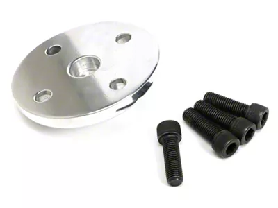 Water Pump Pulley Nose; Polished Aluminum (76-85 Small Block V8 Corvette C3 & C4 w/ Long Water Pump)