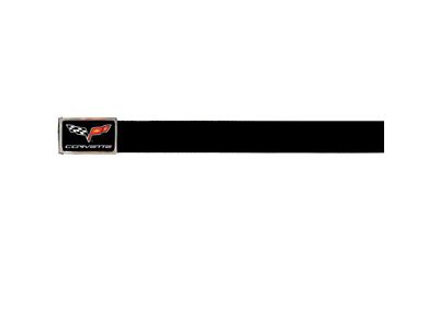 Corvette Web Belts, Up to 28'' Waist, C6 Logo