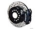 Corvette Wilwood Rear Parking Brake Kit, Forged Dynalite, SRP Drilled & Slotted Rotor, Black Anodize Caliper1956