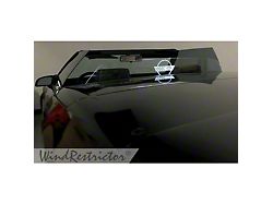 Wind Deflector with C4 Flags Logo; Smoked (84-96 Corvette C4 Convertible)