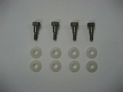 Corvette Wiper Door Repair Kit, Stainless Steel, 1968-1972