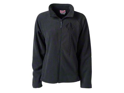 Corvette Women's C7 Stingray Sonoma Full-Zip Microfleece Chacoal Jacket