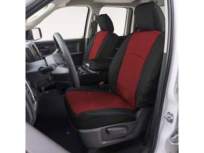Covercraft Precision Fit Seat Covers Endura Custom Second Row Seat Cover; Red/Black (71-81 Camaro)