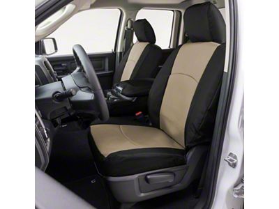 Covercraft Precision Fit Seat Covers Endura Custom Second Row Seat Cover; Tan/Black (71-81 Camaro)