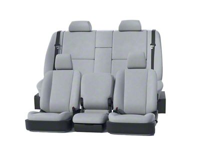 Covercraft Precision Fit Seat Covers Leatherette Custom Front Row Seat Covers; Light Gray (82-92 Camaro Coupe)