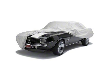 Covercraft Custom Car Covers Sunbrella Car Cover; Gray (28-31 Model A Coupe w/ Visor & Rear Spare Tire)