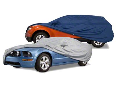 Covercraft Custom Car Covers Ultratect Car Cover; Blue (28-31 Model A Coupe w/ Visor & w/o Rear Spare Tire or Trunk)