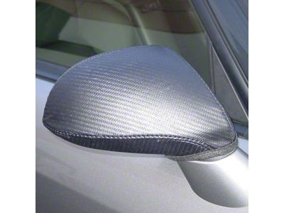 Covercraft Colgan Custom Mirror Bra; Carbon Fiber (80-82 Corvette C3)