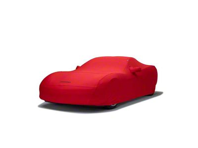 Covercraft Custom Car Covers Form-Fit Car Cover with 1 Mirror Pocket; Bright Red (68-77 Corvette C3)