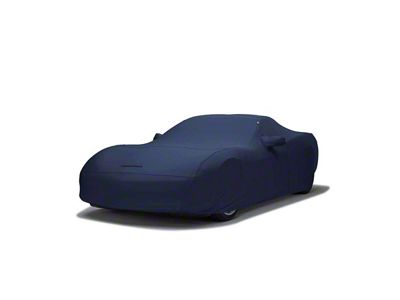 Covercraft Custom Car Covers Form-Fit Car Cover with 2 Mirror Pockets; Metallic Dark Blue (63-67 Corvette C2 Coupe)
