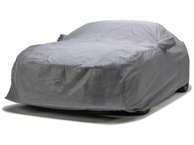 Covercraft Custom Car Covers 5-Layer Indoor Car Cover with Black Mustang Pony Logo and without Mirror Pockets (65-68 Mustang Fastback, Excluding GT350 & GT500)